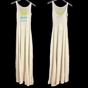 NEW WILDFOX "Aloha" Summer Vacation Maxi Dress Pool Beach Swim Coverup Small